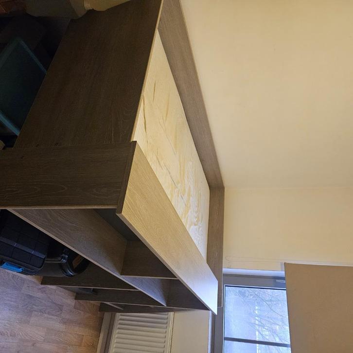 Bed, Huis en Inrichting, Slaapkamer | Bedden, Zo goed als nieuw, Eenpersoons, 200 cm, Hout, Overige kleuren, Ophalen