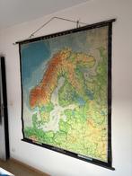 Schoolkaart Scandinavië, Antiek en Kunst, Antiek | Schoolplaten, Ophalen, Aardrijkskunde