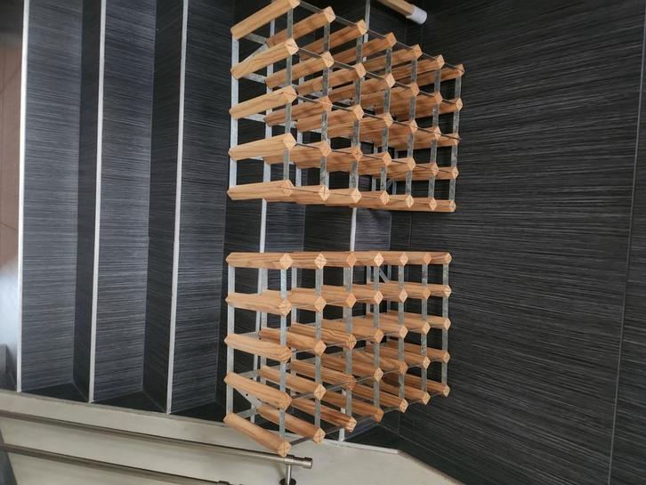 2 x wijnrek 30 flessen, Huis en Inrichting, Woonaccessoires | Wijnrekken, Gebruikt, Ophalen of Verzenden