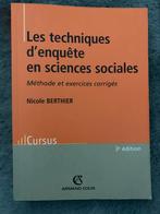 Les techniques d’enquête en sciences sociales (Berthier), Comme neuf