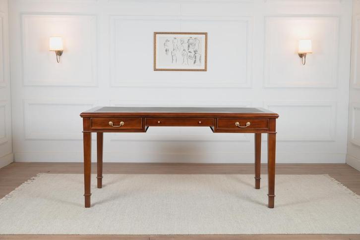 Klassiek Engels bureau 160x80 NIEUW (schrijftafel), Huis en Inrichting, Bureaus, Nieuw, Bureau, Ophalen of Verzenden