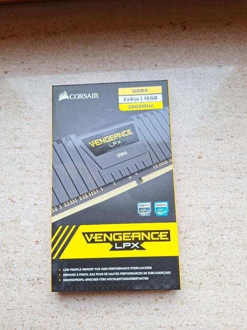 Corsair Vengeance LPX DDR4 2x8Gb 2666MHz, Informatique & Logiciels, Mémoire RAM, Utilisé, Desktop, 16 GB, DDR4, Enlèvement