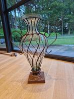 Decoratieve vaas, Glas, Gebruikt, Wit, 50 tot 75 cm