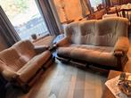 Fauteuil canapés 3 places et 2 places avec tiroires, Ophalen, Zo goed als nieuw, Hout