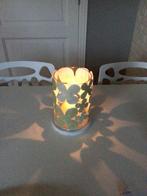 Kaarshouder in metaal/glas maat 19,5 x 12 cm, Wit, Ophalen of Verzenden, Zo goed als nieuw, Metaal