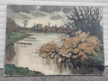 huile sur toile parc de tervueren signe jean dufour beschikbaar voor biedingen