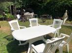Tuinmeubelen, Tuin en Terras, Ophalen, 5 zitplaatsen, Kunststof, Gebruikt