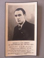 Henri Adriaans Rillaar Leider Weerstand NKB en GL 1945, Verzamelen, Verzenden, Overige soorten, Foto of Poster