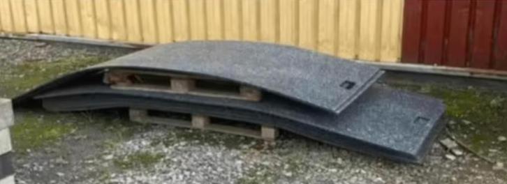 rijplaten kunststof oprijplaten rijplaat, Doe-het-zelf en Bouw, Platen en Panelen, Gebruikt, Ophalen