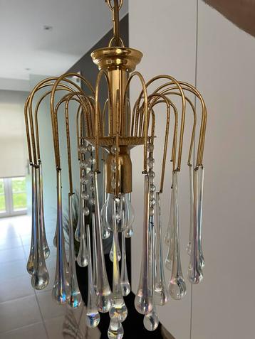 Vintage plafondlamp jaren 70 beschikbaar voor biedingen