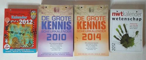 4 scheurkalenders - thema kennis en wetenschap, Diversen, Kalenders, Ophalen of Verzenden