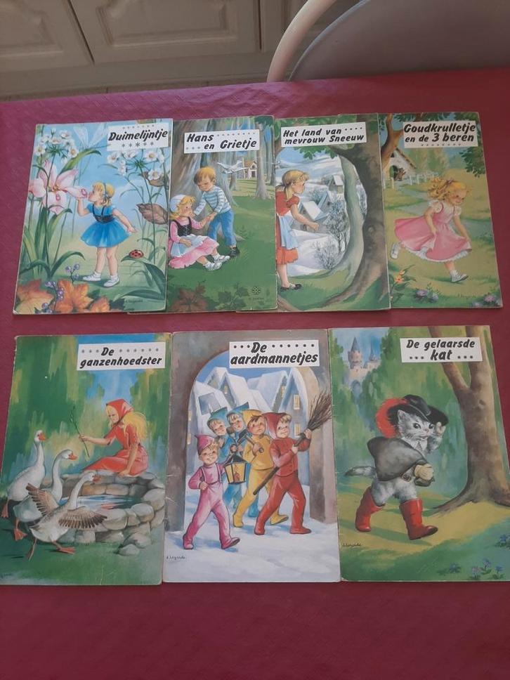 Set van 7 mooie vintage sprookjesboeken – jaren '70, Boeken, Kinderboeken | Jeugd | onder 10 jaar, Gelezen, Ophalen of Verzenden