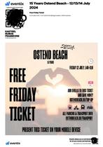 2 Tickets Oostende Beach vr 12/7 25 euro per stuk, Tickets en Kaartjes, Concerten | Overige, Twee personen, Juli