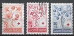 Finland 1958 - Yvert 477-479 - Rode Kruis - Bessen (ST), Timbres & Monnaies, Timbres | Europe | Scandinavie, Affranchi, Finlande