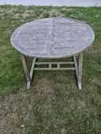 Tuin teaktafel uitschuifbaar - rond naar ovaal, Ophalen, Gebruikt, Ovaal, Teakhout