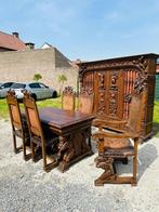 Renesanse kast met tafel en stoullen, Antiek en Kunst, Antiek | Meubels | Kasten, Ophalen
