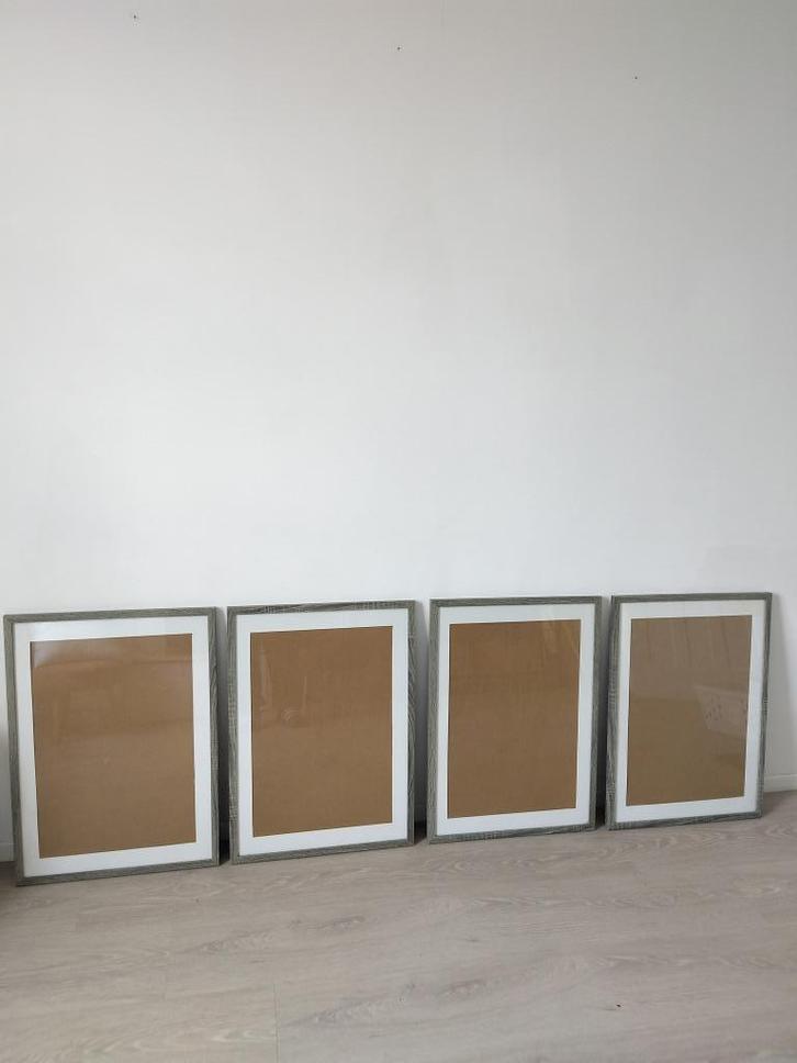 Houten kaders (lijsten) 4, Huis en Inrichting, Woonaccessoires | Lijsten, Zo goed als nieuw, 50 tot 75 cm, 50 tot 75 cm, Hout