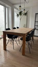 Eettafel + 6 stoelen, Huis en Inrichting, Tafels | Eettafels, Ophalen, Zo goed als nieuw, Kunststof