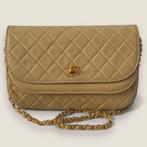 authentieke Chanel half moon double flap, Overige merken, Gebruikt, Beige, Ophalen of Verzenden