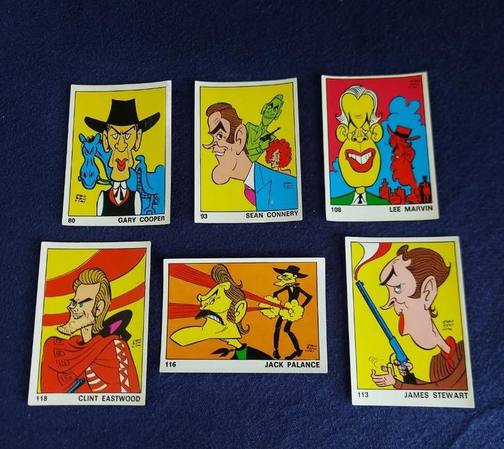 6 versch. Panini stickers ' VIP OK - filmsterren jaren 60 ', Hobby en Vrije tijd, Stickers en Plaatjes, Nieuw, Meerdere stickers