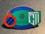 Pin Club Brugge FC Bruges 2000-01 FC FLORA TALLINN, Collections, Comme neuf, Sport, Enlèvement ou Envoi, Insigne ou Pin's