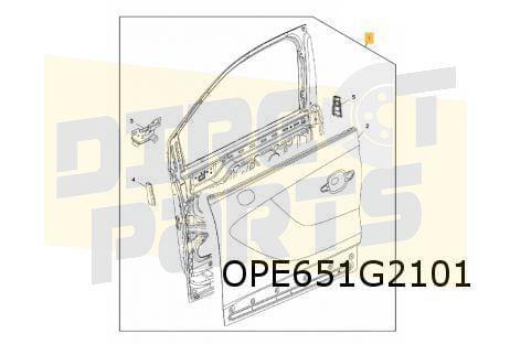 Opel Crossland X (6/17-1/21) (P17)  Voorportier Links (te sp, Auto-onderdelen, Carrosserie, Deur, Opel, Nieuw, Ophalen of Verzenden