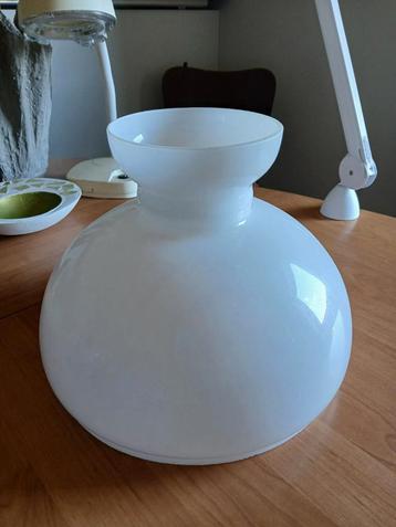 Glazen lampenkap, diameter 30,5 cm, Ophalen, Gebruikt