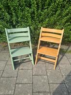 2x tripp trapp moss green en naturel, Kinderen en Baby's, Kinderstoelen, Ophalen, Gebruikt