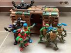 Figurines Teenage Ninja Turtles + camion Shellraiser, Utilisé, Enlèvement ou Envoi