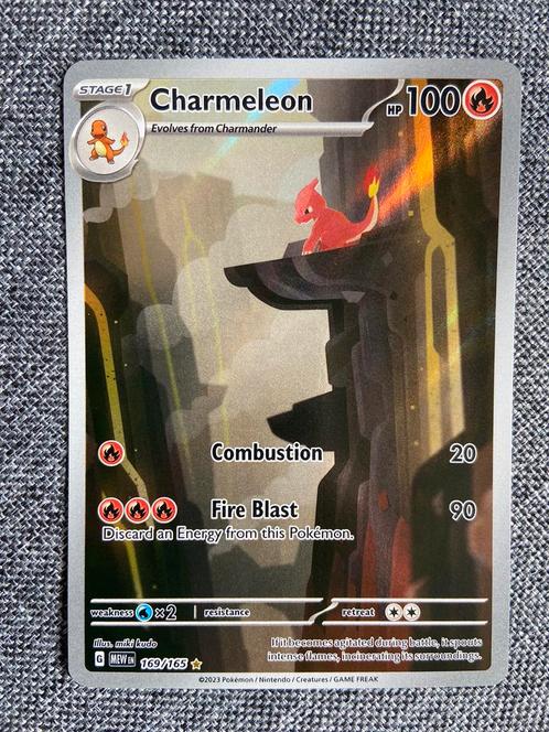 Charmeleon alt art - Pokemon 151, Hobby & Loisirs créatifs, Jeux de cartes à collectionner | Pokémon, Comme neuf, Enlèvement ou Envoi