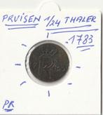 PRUISEN 1/14 THALER 1783, Postzegels en Munten, Ophalen of Verzenden