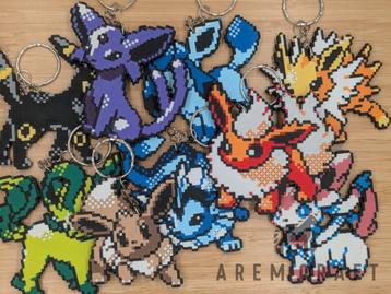 Pixel Art Pokémon Sleutelhangers – Eeveelution Collection beschikbaar voor biedingen