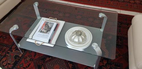 DESIGN SALONTAFEL (ANTWERPEN), Huis en Inrichting, Tafels | Salontafels, Zo goed als nieuw, Glas, Ophalen