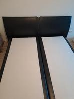 2-pers boxspringbed zwart, Huis en Inrichting, Slaapkamer | Boxsprings, Ophalen, Gebruikt, Tweepersoons, 180 cm