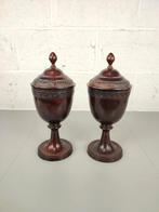 Duo antieke bronzen vazen, Ophalen of Verzenden