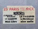 Karavaan bord 23e Parijs-Nice 1965, Overige typen, Gebruikt, Ophalen of Verzenden