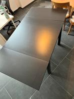 Table Bjursta brun noir IKEA avec rallonges, Huis en Inrichting, Tafels | Eettafels, Ophalen, Gebruikt