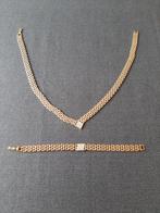 halsketting met bijpassende armband,mooi ensemble, Ophalen of Verzenden, Zo goed als nieuw