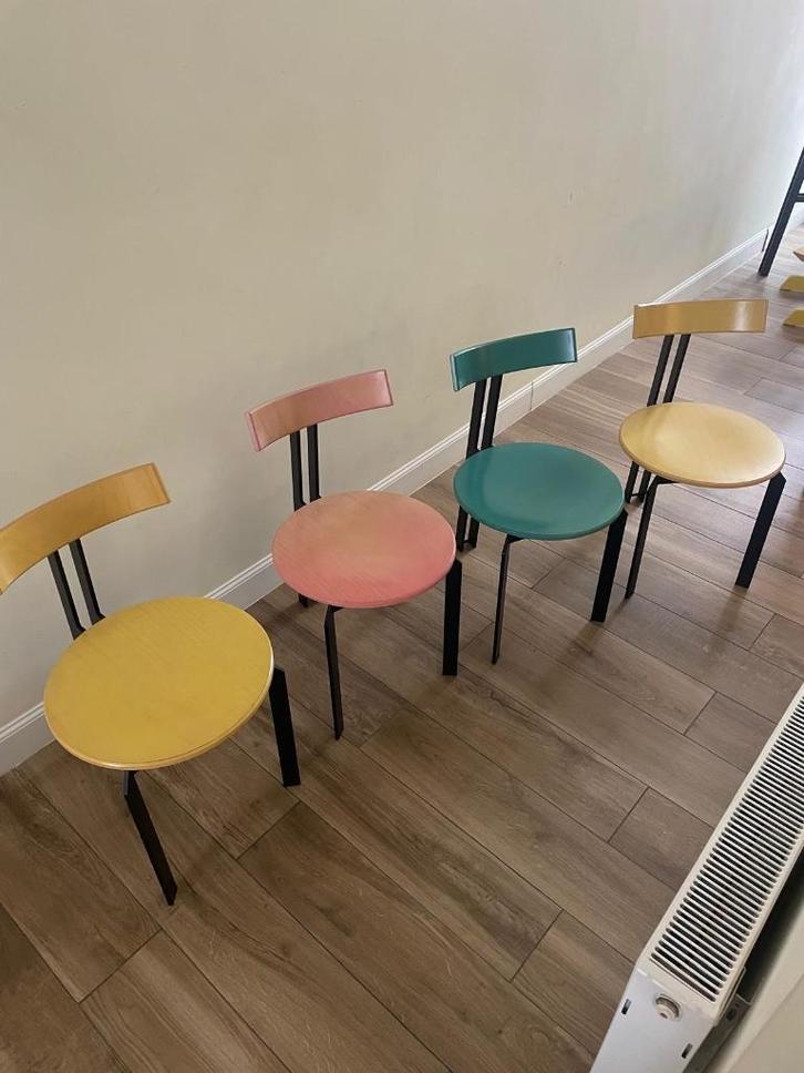 Harvink zeta set, Huis en Inrichting, Stoelen, Gebruikt, Vier, Overige kleuren, Ophalen