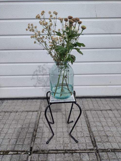 Vintage tafeltje - retro plantentafel - Biotex tegel Brussel, Huis en Inrichting, Tafels | Sidetables, Gebruikt, Minder dan 25 cm