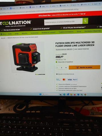 futech 3d kruislaser groen  beschikbaar voor biedingen