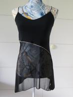 Dames blouse - feest top - Zwart -TU- Frime - dunne bandjes, Frime, Ophalen of Verzenden, Zo goed als nieuw, Zwart