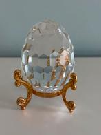 Oeuf en cristal Swarovski sur support doré, Enlèvement, Comme neuf