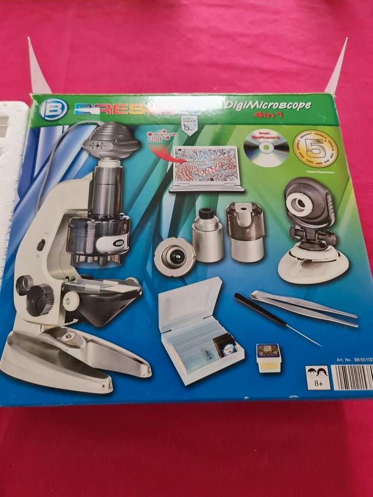 Microscoop junior / merk : bresser, Audio, Tv en Foto, Optische apparatuur | Microscopen, Zo goed als nieuw, Ophalen of Verzenden