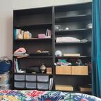 Étagères Billy (Ikea) noires, bon état, Enlèvement