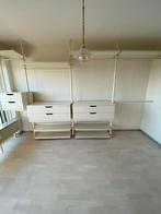 Elvarli IKEA Combinaison armoire, blanc, 262x51x222-350 cm, Utilisé