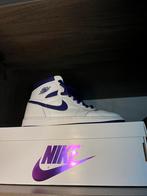 Air jordan 1 high purple, Sneakers, Ophalen of Verzenden, Nike air jordan, Wit