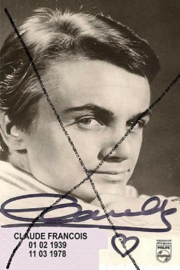 PHOTOGRAPHIE CLAUDE FRANÇOIS 10 X 15 CM beschikbaar voor biedingen