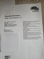 tickets plopsaland, Tickets en Kaartjes, Drie personen of meer, Ticket of Toegangskaart