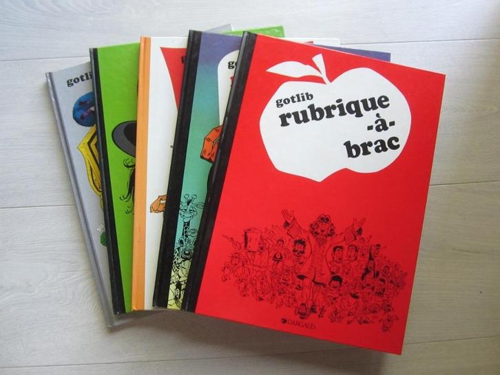 Gotlib - Rubrique-à-brac : Tome 1 à 5, Boeken, Stripverhalen, Zo goed als nieuw, Complete serie of reeks, Ophalen of Verzenden